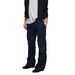 Lululemon Dance Studio Pants Women 6 Black Unlined Cinch Ankle 34” Inseam